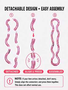 1pc Tangle Large Classic Twist Desk Accessory, Jumbo Flexible Hand Activity With Smooth Curved Links For Ages 14+ - Multicolor - View 8