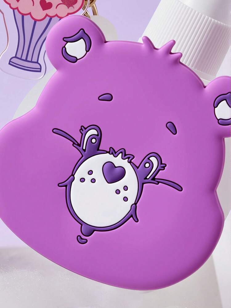 SHEIN X Care Bears 60ml/2oz  Heart Bear Refillable Spray Bottle With Charm Keychain, Portable For Alcohol, Perfume And Liquid Storage, Great For Travel & Daily Carry - Purple - View 4