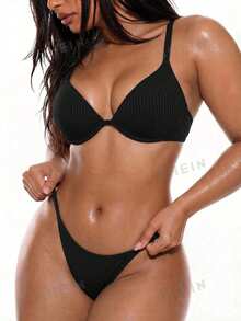 Oceva Plus Size Women Swimwear Top - Black - View 5