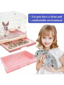 50 Pet Tray Cleaning Bags Suitable For Pet Cages, Litter Boxes, Rabbit Cages, Birdcages, Multi-Purpose Plastic Trays, Cat Litter Bags, Dog Toilet Pads, Cleaning Pad Covers, Rabbits, Guinea Pigs, Hamsters, Cages, Mother's Day - White - View 4