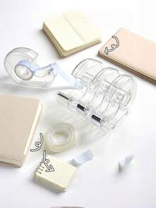 1 buah Dispenser Selotip Transparan Berbentuk Siput Berkualitas Tinggi, Alat Tulis Lucu untuk Penggunaan Kantor, Cocok untuk Kantor, Kreasi Kerajinan Tangan, Praktisi Seni, dan Bahan Scrapbooking Keluarga. - siput - View 6