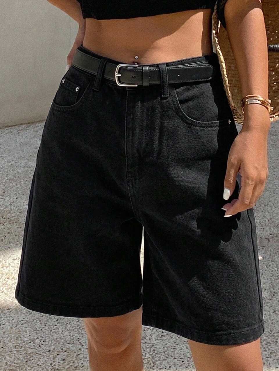 Summer New Comfortable Casual Loose Fit Women's Denim Shorts Y2K