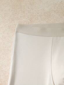 EverLounge Men's Solid Color Elastic Waist Casual Boxer Shorts - Camel - View 4
