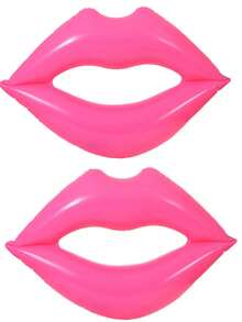 Inflatable Lips Pool Float, Large Lip Shaped PVC Swimming Ring For Pool Party, Water Sports Summer Beach Floating Lounger - multicolor - View 7