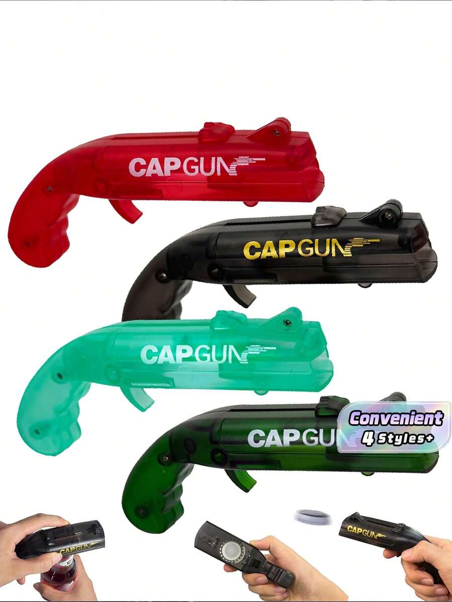 1pc Amusing Cap Gun Shaped Bottle Opener With Corkscrew - Multi-Functional Party Accessory For Effortless Beer Bottle Opening, Wine Cork Removal, And Fun Entertainment - Perfect For Home Bar, Party, And Wedding Favors, For Outdoor, Camping - Bottle opener - View 1