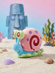 SpongeBob SquarePants | Joivida 1pc Cute Snail Plush Doll, Tactile Sensory Carryable Charm Bag Accessory For Home Travel, Endearing Sentiment Keepsake Gift For Friends Coworkers Family - Multicolor - View 1