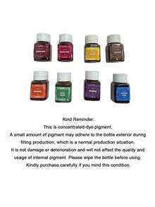 30ml 5/8 Colors Tie-Dye Powder Set, Suitable For Fabric, Textile And Clothing Dyeing, Multipurpose Pigment For Clothing Renewal And Diy Crafts - Multicolor - View 16