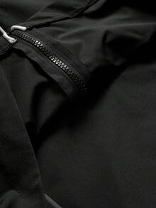 PAVTROS Men's Contrast Color Striped Long Sleeve Casual Jacket - Black - View 7
