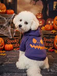 PETSIN 1 áo nỉ họa tiết thú cưng Halloween - Nhiều màu - Xem 10