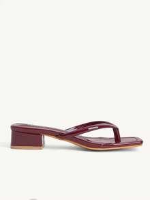 CUCCOO CHICEST Women's Flat Sandals Summer - Burgundy - View 8
