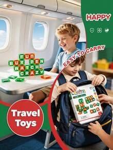MINKOJA 26/56pcs Mini Magnetic Building Block Toys Magnetic Tiles, Uppercase Letter Style, Suitable For Learning Word Spelling, Magnetic Blocks With Portable Storage Case, Creative Building Toys,-On Ability, Best Holiday Birthday Gift For Children - Multicolor - View 3