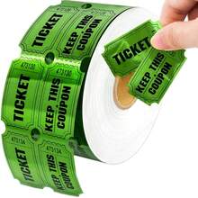 Double-Layer Colored Gold Leaf Ticket Raffle Tickets Carnival Entrance Tickets Game Tickets - one size fits all - View 10