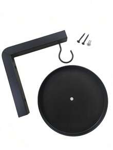 Metal Wall-Mounted Bird Feeder With Hook, Outdoor Garden Yard Decor, Easy Installation - A - View 4