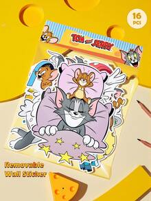 TOM & JERRY X SHEIN Cartoon Stickers, Suitable For Water Bottles, Mobile Phones, Protective Cases, Laptops, Skateboards, Refrigerators, Etc., Gifts - multicolor - View 2