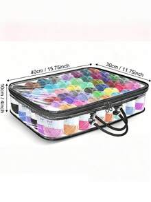 1/2/3 Packs Clear Yarn Storage Bags, Portable Handheld Multipurpose Organizer Bags For Yarn, Clothes, Bedding Sheets, Underwear Storage - multicolor - View 8