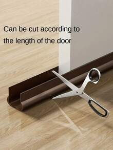 SHEIN 2pcs Adjustable Soft Rubber Door Draft Strips - Waterproof Windproof Noise-Reducing Insect-Proof Sealing Strips, Reusable Adhesive Door Bottom Protectors, Suitable For All Door Types, -Saving Soundproofing - 2pcs - View 4