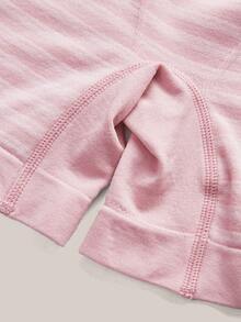 Barelissa 4pcs Women Plus Size Boyshorts High Waisted Stretch Anti Chafing Underwear Curve Striped Seamless Breathable Comfortable Brown Hot Pink Summer - Multicolor - View 8