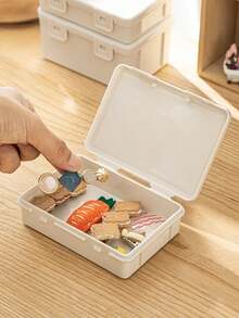 Madebyblanc 1pc/2pcs Cosmetic Small Parts Hair Accessory Storage Box, Household Hairpin Jewelry Box, Detachable Jewelry Box, Multifunctional Valley Small Card Organizer Box - Multicolor - View 10
