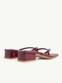 CUCCOO CHICEST Women's Flat Sandals Summer - Burgundy - View 6