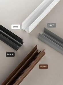 SHEIN 2pcs Adjustable Soft Rubber Door Draft Strips - Waterproof Windproof Noise-Reducing Insect-Proof Sealing Strips, Reusable Adhesive Door Bottom Protectors, Suitable For All Door Types, -Saving Soundproofing - 2pcs - View 3