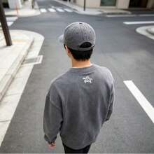 Turtle Pattern Baseball Cap Washed Baseball Cap Outdoor Casual Sun Hat Cute Travel Versatile Style - Light Grey - View 4