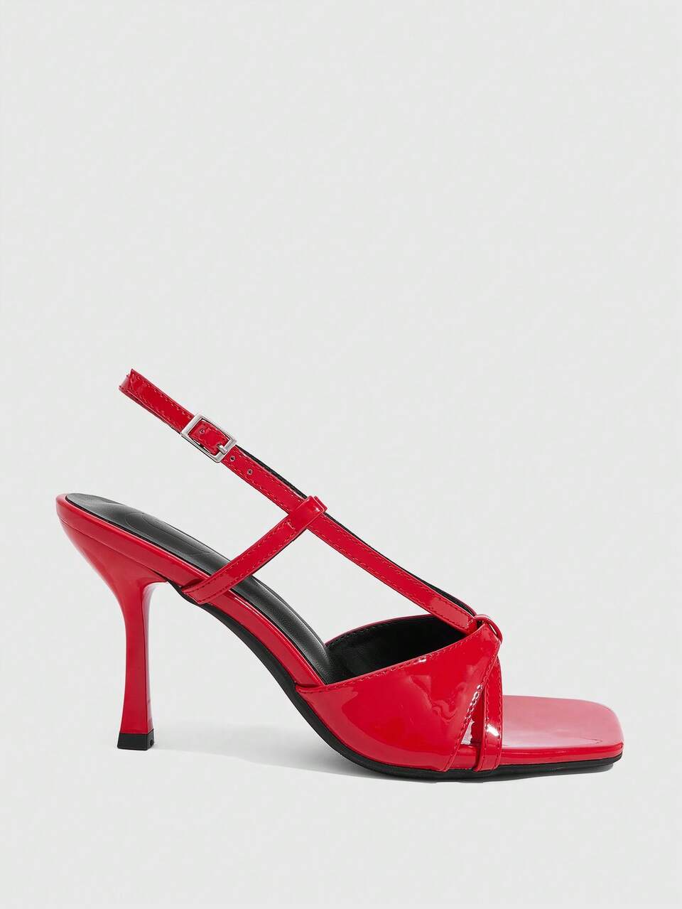 CUCCOO SZL Women's Buckle Design Fashionable Daily Wear High Heel Sandals