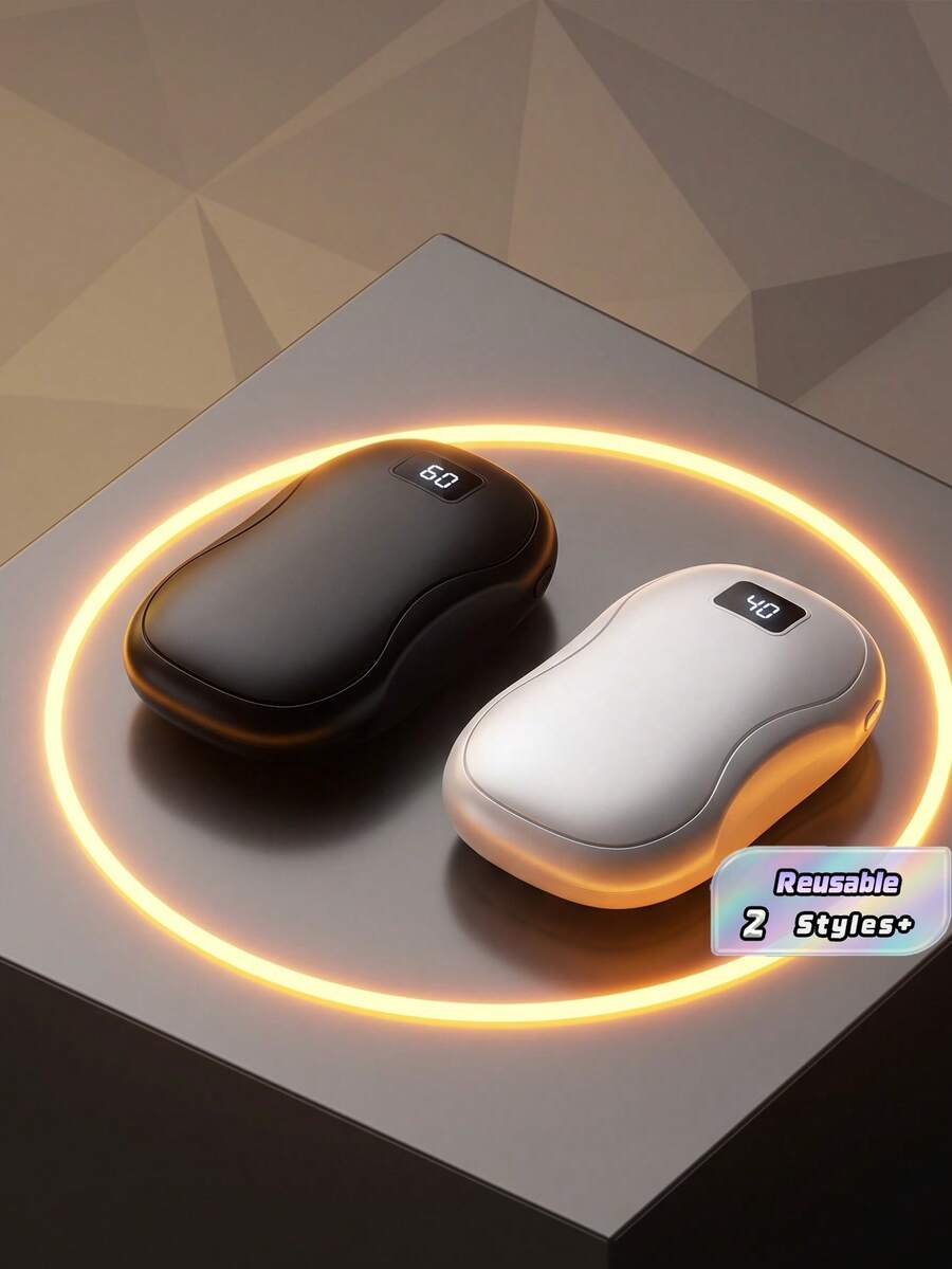 1 Buah Penghangat Tangan Isi Ulang USB - 3600mAh, Dapat Digunakan Kembali, Penghangat Tangan Saku Portabel, Unisex, Ideal Untuk Berkemah dan Berburu di Luar Ruangan - warna-warni - View 1