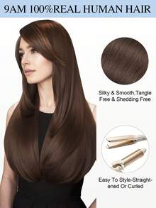 Micro Loop Human Hair Extensions Premium Virgin Remy Hair 2# Dark Brown Reusable Invisible Micro Link Bead Hair No Glue No Tape Design 50Pcs 14-22 Inch Anti Shedding Soft Texture Ideal For Full Head Makeover Holiday& Hairstyle For Girls & Women - S2 - View 10