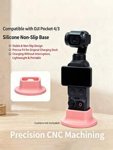 Teckwe Silicone Base Compatible With Pocket 3, Silicone Fixed Bracket Base Expansion Accessory Compatible With OSMO Pocket 3 Handheld Camera - View 1