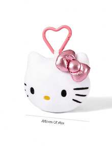 HELLO KITTY AND FRIENDS | SHEIN 1個可愛卡通貓咪吊飾，優雅時尚，可掛在包包與鑰匙上 - 粉色 - 查看 3