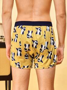 Notgurli Men's Colorblock Cartoon Print Casual Daily Boxer Briefs - Multicolor - View 2