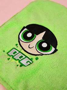THE POWERPUFF GIRLS X POKOJA LAND 1件可愛刺繡飛天女警乾髮帽，珊瑚絨吸水快乾不掉毛乾髮巾，家用洗髮頭巾，適用於日常居家、學生宿舍、商務出差 - 彩色 - 查看 10