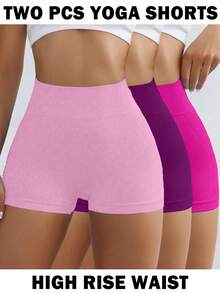 SHEIN Velisys Women's Letter Print Casual Daily Travel Sports Shorts 3pcs Set - Multicolor - View 2