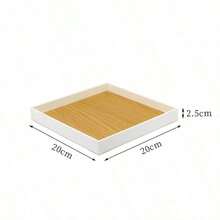 Haus Hana 1pc Ins-Style Decorative Storage Tray Round Square Moon Shape Organizer For Entryway Living Room Tabletop Cup Aromatherapy Hair Tie Small Items - Multicolor - View 17
