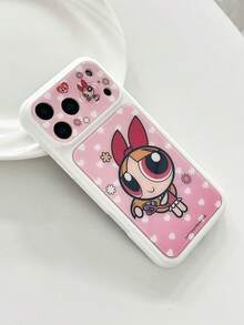 THE POWERPUFF GIRLS X SHEIN 時尚高端印花圖案保護手機殼設計，完美適配 ，可愛時尚且精緻 - 彩色 - 查看 8