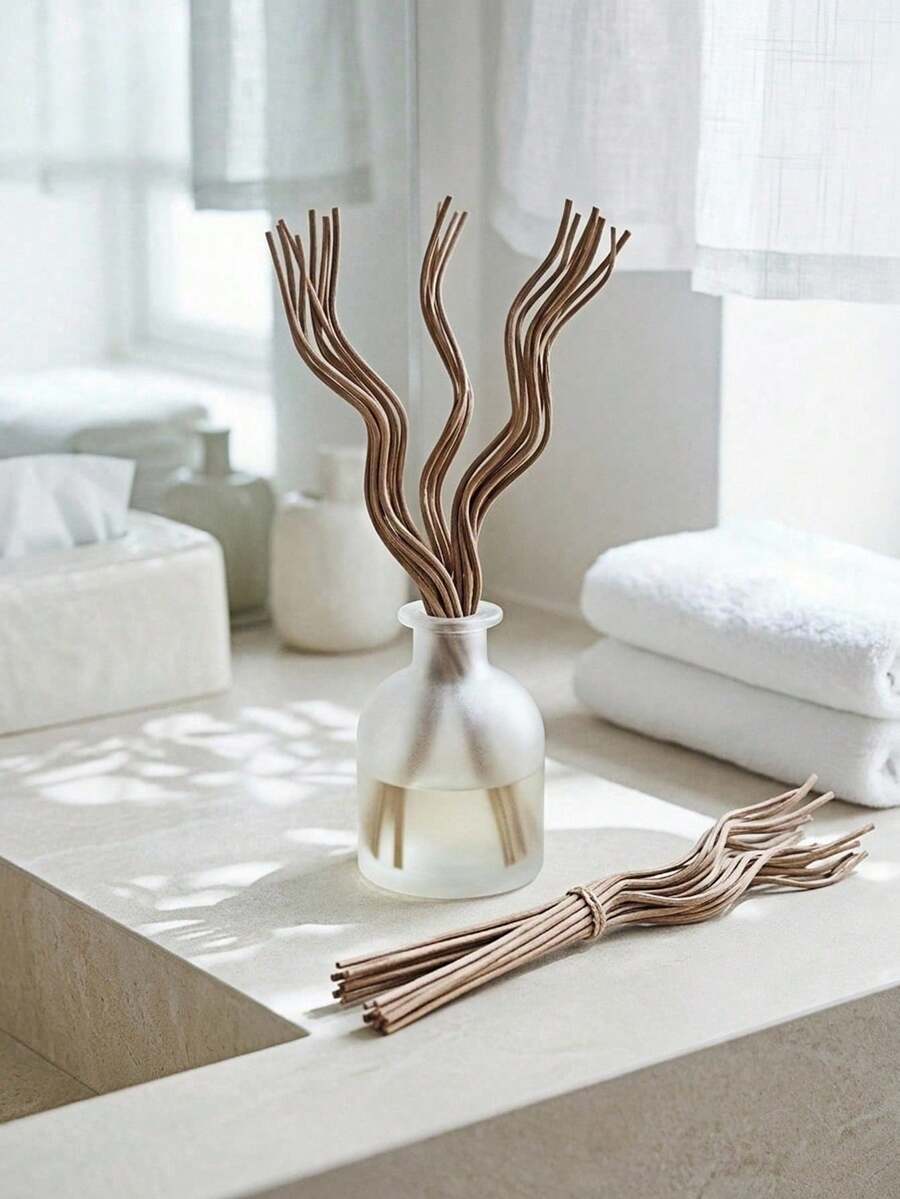 Haus Hana Bộ 1/3/6 que khuếch tán tinh dầu dạng sóng, thiết kế mây uốn thủ công, giúp tăng cường khả năng lan tỏa hương thơm, lý tưởng cho liệu pháp hương thơm tại nhà và tạo hương thơm trong nhà. - Nhiều màu - Xem 1