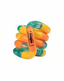 1pc Tangle Jr Classic Colorful Twisty Link Fidget, Smooth Rounded Interlocking Loop, Flexible Hand Rotation Accessory, Non-Sticky Glossy Finish, Portable Desk Focus Item For Travel - Multicolor - View 12