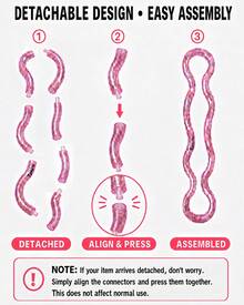 1pc Tangle Jr. Marble Tangle Loop, Twistable Multi-Color Interlocking Rings With Textured Grip, Portable Hand Activity For Calm Focus, Finger Motion, Stress Relief & Daily Desk Use - Multicolor - View 14