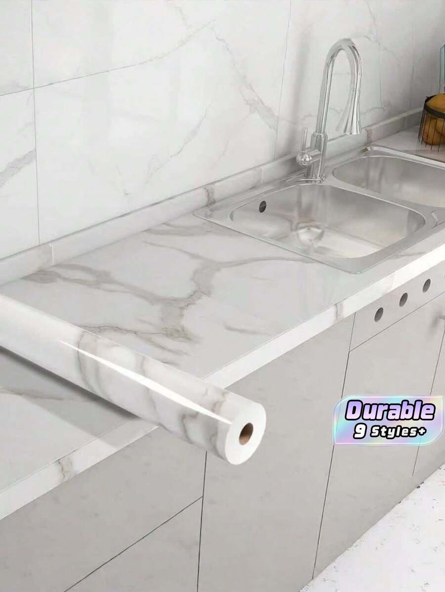 Self-Adhesive Aluminum Foil Kitchen Wall Stickers For Oil-Proof And Waterproof Cabinets, Moisture-Resistant Stove And Kitchen Specialty Use - multicolor - View 1