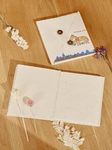 Madebyblanc 1 pieza Cuaderno hecho a mano simple de alta calidad de Nepal, adecuado para cuadernos, planificadores, álbumes de recuerdos de viaje/álbumes de graduación/libros de visita de consuelo - Multicolor - Ver 1