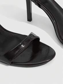 CUCCOO SZL 9CM 女款高跟涼鞋，交叉綁帶與扣環設計，深棕色，百搭舒適，適合日常通勤、派對、約會、聚會與戶外穿著 - 鏽棕色 - 查看 5
