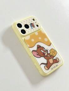 SHEIN TOM & JERRY X Lilla&Me 時尚高端印花圖案手機保護殼設計，適用於 iPhone，可愛時尚且精緻 - 彩色 - 查看 5