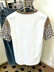 Resyla 女款 T-shirt 女裝街頭風上衣 街頭風格 印花短袖 T-shirt 可愛夏季上衣 - 彩色 - 查看 2