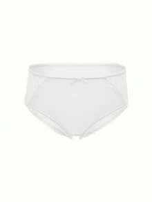 Bonmuse 2件組女款素色蕾絲拼接細肩帶休閒內衣套裝，含鋼圈，適合夏季 - 白色 - 查看 6