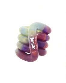1pc Jr Pebbles Tangle Twisty Link Fidget, Smooth Rounded Interlocking Loop, Flexible Hand Rotation Accessory, Non-Sticky Glossy Finish, Portable Desk Focus Item For Travel - Multicolor - View 11