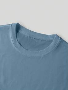 Manfinity Roghcode Men's Solid Color Crew Neck Casual Versatile Daily Wear 3-Pack - Multicolor - View 3