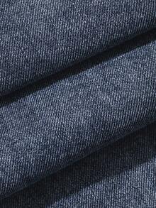 Dazy Plus Celana Jeans Panjang Model Longgar Lebar dengan Desain Ikat Pinggang Denim Vintage, Gaya Blogger, Pas Badan, dan Ramping, Cocok untuk Musim Semi, Gugur, dan Musim Dingin. - Medium Wash - View 6