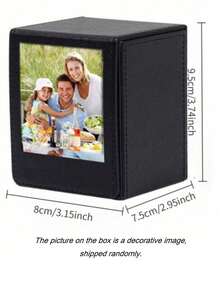 Madebyblanc Large Capacity 3 Inch And SQ Instant Photo Storage Box, Premium Faux Leather Texture All-In-One Display And Organizer Case For Square Photos, Gaming Cards, Trading Cards And Collectibles,Magnetic Flip Cover Design,Perfect For Living Room, Bedroom, Study And Office Display, Ideal Gift For Photography Lovers, Travel Enthusiasts And Memory Keeping,Foldable Design Photo Box, Display And Storage Integrated,Travel Essentials, Home Essentials - Multicolor - View 11