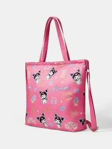 HELLO KITTY AND FRIENDS | SHEIN Sac fourre-tout lapin de dessin animé thème musical, sac à bandoulière rose mignon avec impression de personnage, sac réutilisable grande capacité décontracté. - Multicolore 4 - Voir 4