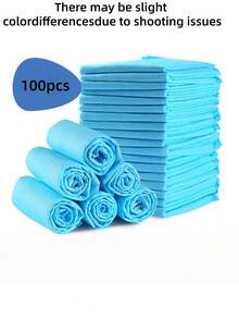100-Count Pet Pads, Thickened Super Absorbent Disposable Dog Potty Training Pads, Leak-Proof & Odor-Eliminating Cat Liner Pads - one-size - View 11